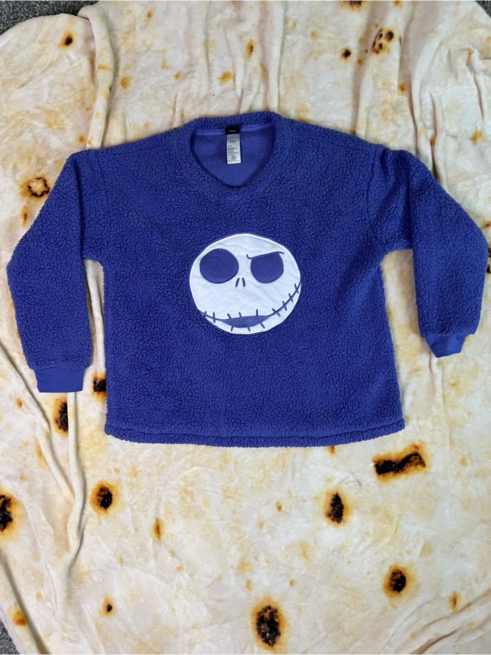 Disney The Nightmare Before Christmas Purple Sherpa Pullover